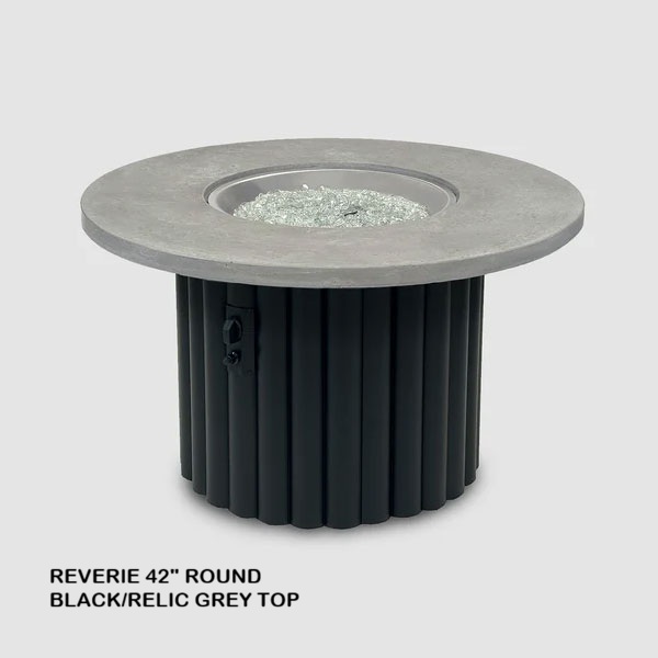 Riverie 42" Round Fire Table by Outdoor Great Room - Image 3